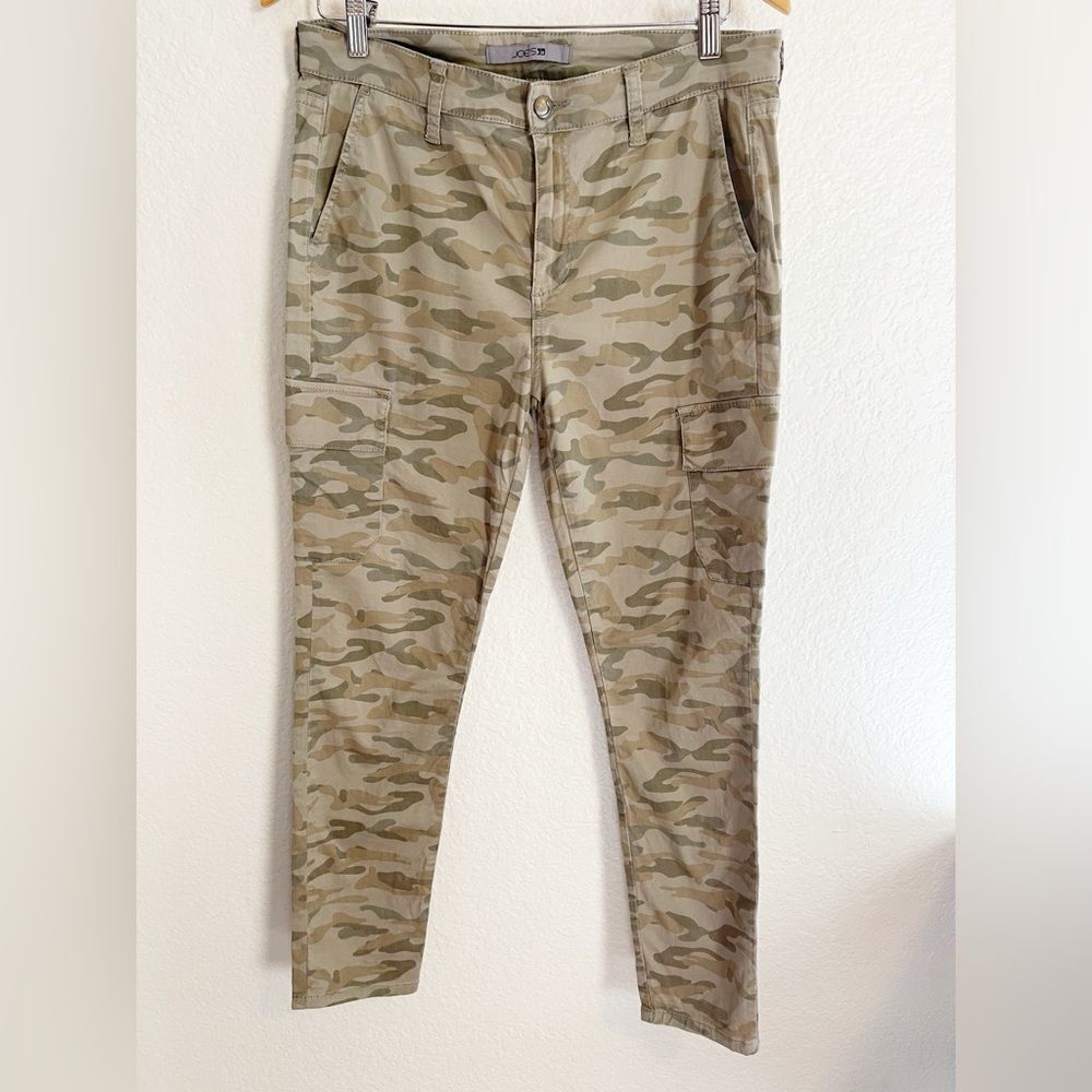 Joe's Jeans - Womens Mid Rise Utility cargo Skinny Jeans - Olive Camo 30 - Picture 4 of 8